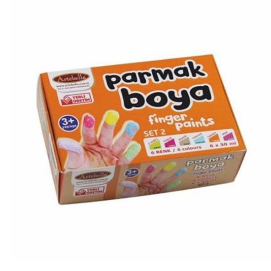 Artebella Parmak Boya 6 Lı Set-02 50 CC Abs60050 resmi