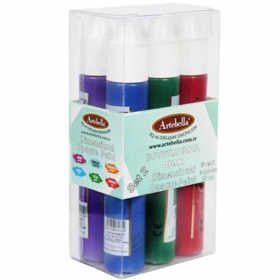Artebella Boyutlu Boya Opak 30 CC 6 Lı Set 2 resmi