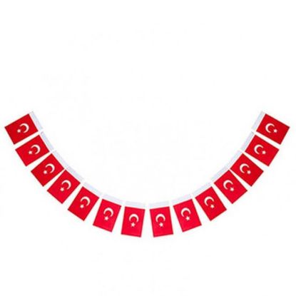 Vatan Kağıt Bayrak Türk İpli 50 Lİ Küçük VT805 resmi