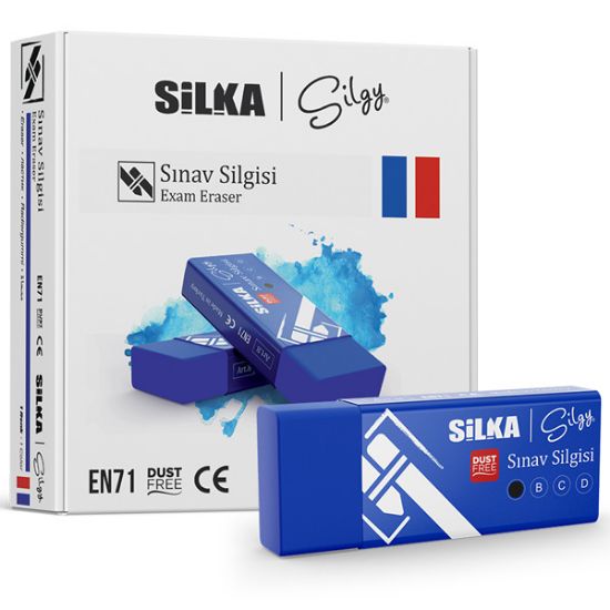 Silka Sınav Silgisi 20 Lİ Lacivert Art.8 (20 Adet) resmi