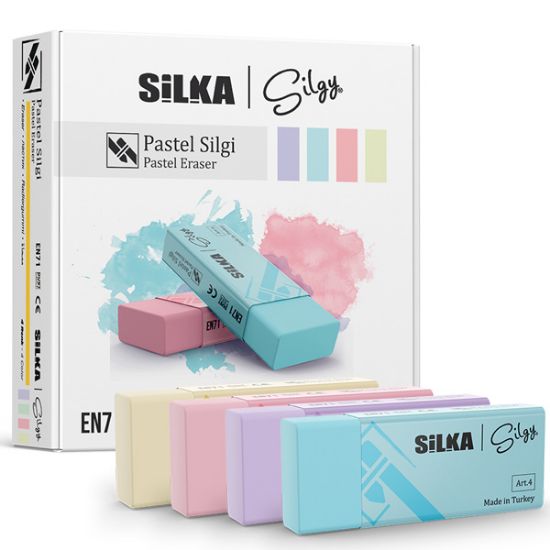 Silka Öğrenci Silgisi Pastel 20 Lİ Art.4 (20 Adet) resmi