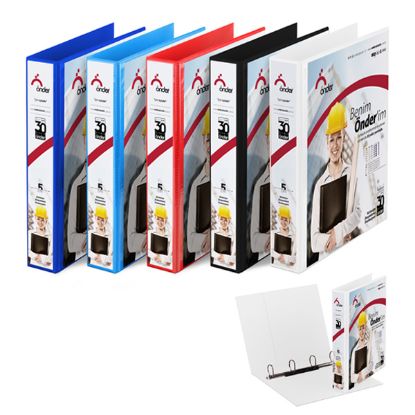 Önder Sunum Klasörü 4 Halkalı 50 MM A4 Beyaz 2015-5 resmi
