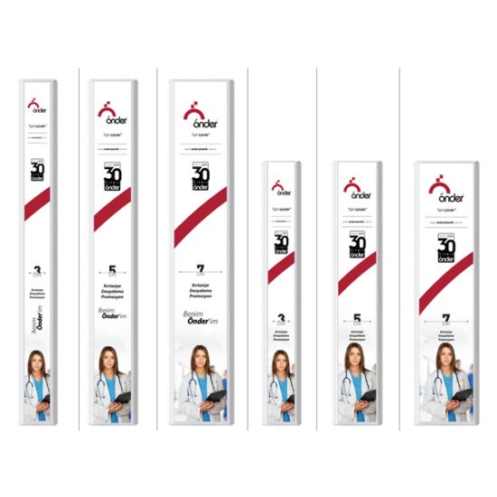 Önder Sunum Klasörü 4 Halkalı 70 MM A3 Yatay Beyaz 2025-5 resmi