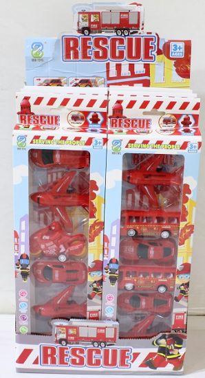 Canem Oyuncak Çekbırak İtfaiye Seti 6 lı Kutulu Dsp.899-70G resmi