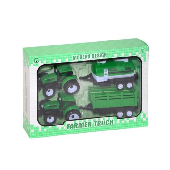 Canem Oyuncak Çekbırak Çiflik Traktörü 2 Li Kutulu 9973-20A/30A resmi