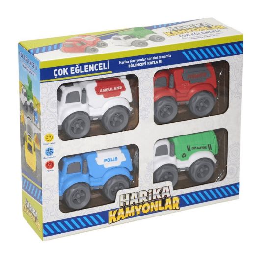 Canem Harika Kamyonlar 4 Lü Kutu CNM20 resmi
