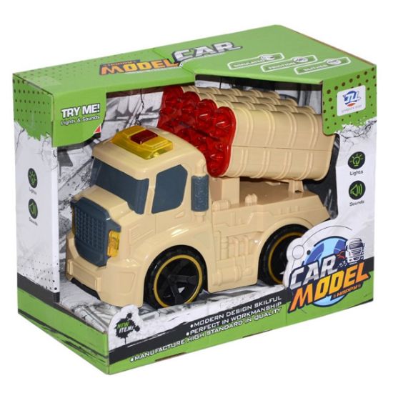 Canem Oyuncak Sürtmeli Sesli Işıklı Askeri Araçlar 8899-5A resmi