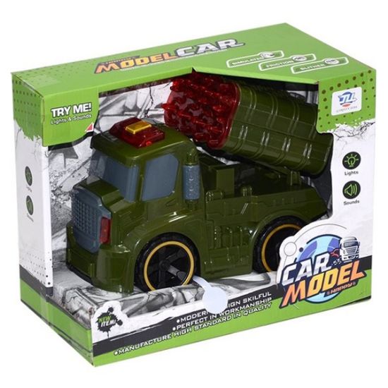 Canem Oyuncak Sürtmeli Sesli Işıklı Askeri Araçlar 8899-4A resmi