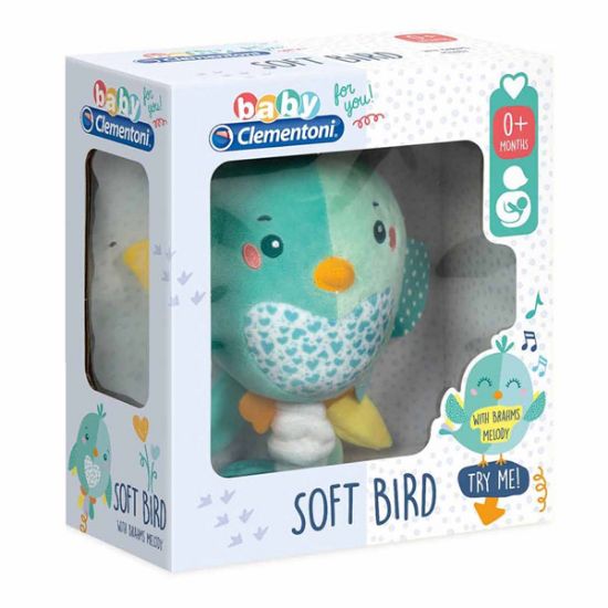 Clementoni Baby Müzikli Pelüş Kuş Soft Bird 17269 resmi