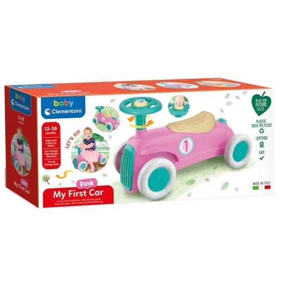 Baby Clementoni İlk Klasik Arabam Pembe 17455 resmi