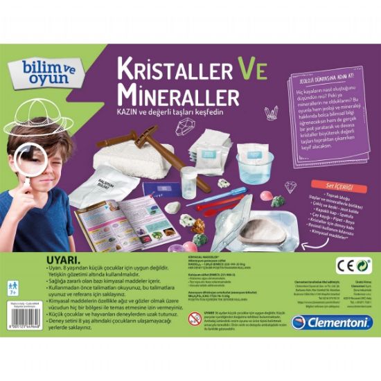 Clementoni Bilim Ve Oyun Kristal Ler Ve Mineraller 64964 resmi