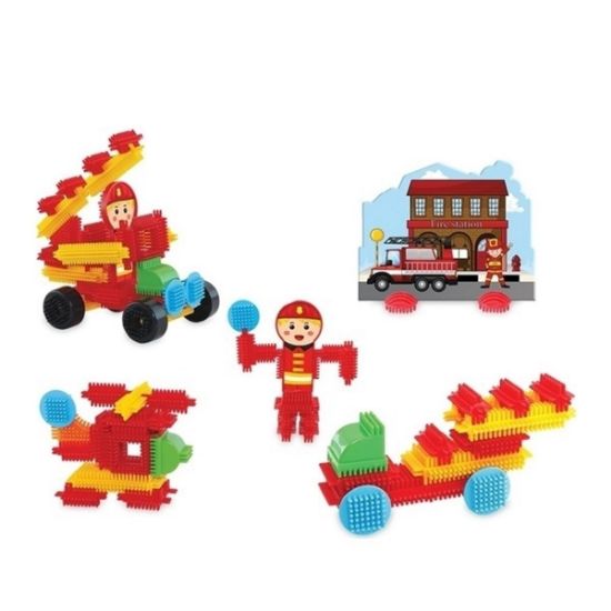 Dede Oyuncak Kaktüs Bloklar İtfaiye İstasyonu 55 Parça 03308 resmi