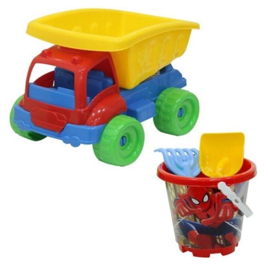 Dede Oyuncak Spiderman Büyük Kamyon Plaj Set 03515 resmi