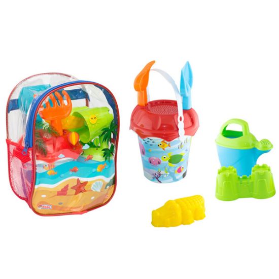 Dede Oyuncak Resimli Sırt Çantalı Plaj Set 03499 resmi