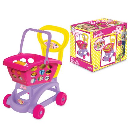 Dede Oyuncak Barbie Sepetli Market Arabası 01972 resmi