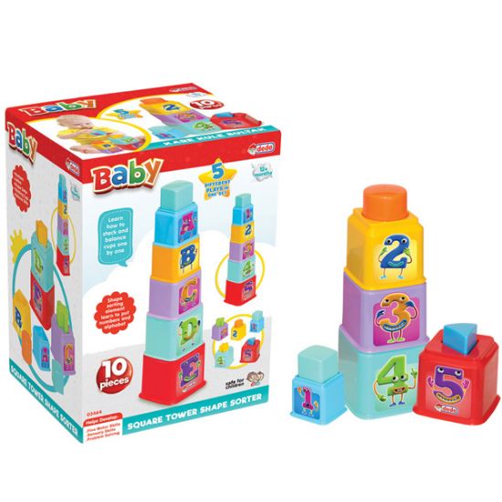 Dede Oyuncak Kare Kule Bul-Tak 03464 resmi