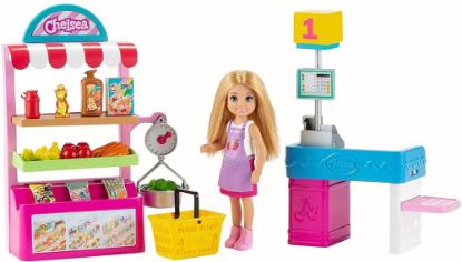 Barbie Chelsea Meslekleri Öğreniyor Market Çalışanı Chelsea Ve Oyun Seti GTN67 resmi