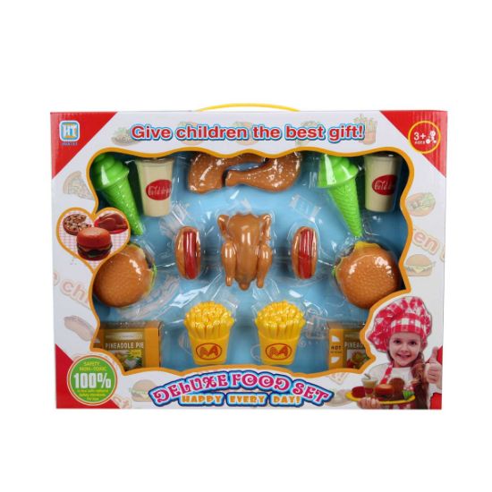 Sunman Little Chef Yiyecekler Fast Food 15-18 Prç.Byk.Kutu HT8824 Eğlenceli Yiyecekler resmi