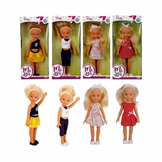 Sunman Oyuncak Pretty Mina Bebek 35 CM S02030031 resmi
