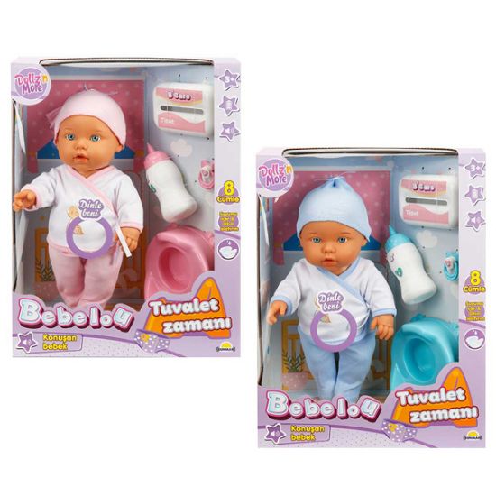 Sunman Bebelou Tuvalet Zamanı 8 Sesli Bebek Seti 35 cm. resmi