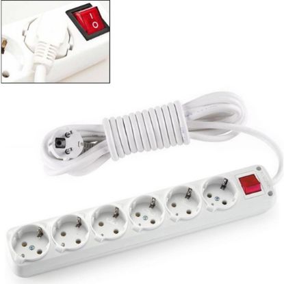 Almera 6lı 5mt Anahtarlı Topraklı Priz (9260205) resmi