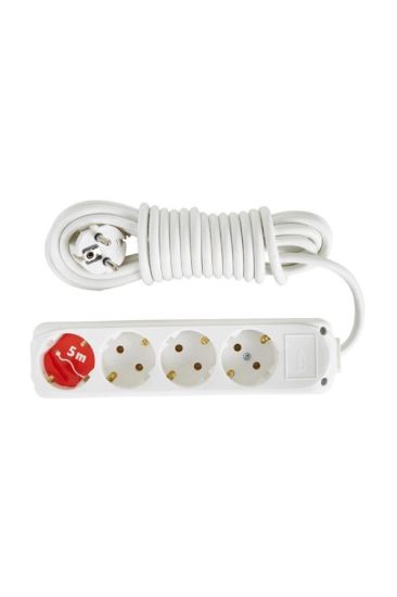 Almera 4lü 5mt Topraklı Priz (9240105) resmi