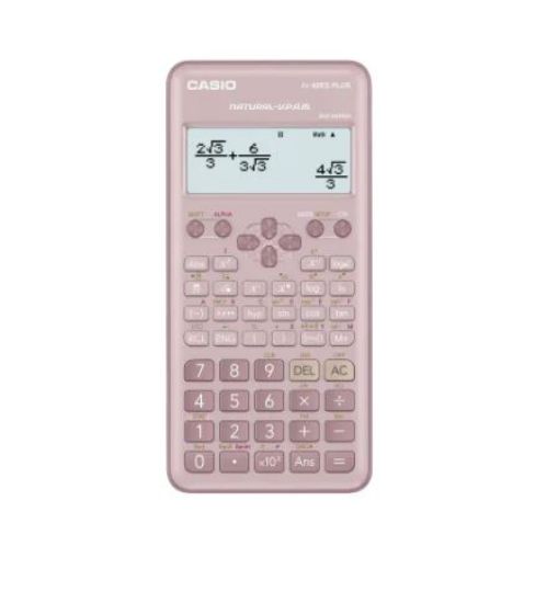Casio FX-82ES Plus Pembe Bilimsel Fonksiyonlu Hesap Makinesi 2.Versiyon resmi