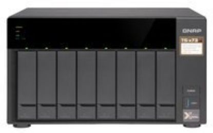 QNAP TS-873AU-RP-4GB Ram 8 HDD Yuvalı Siyah  Rack Nas Çoklu Depolama Ünitesi resmi
