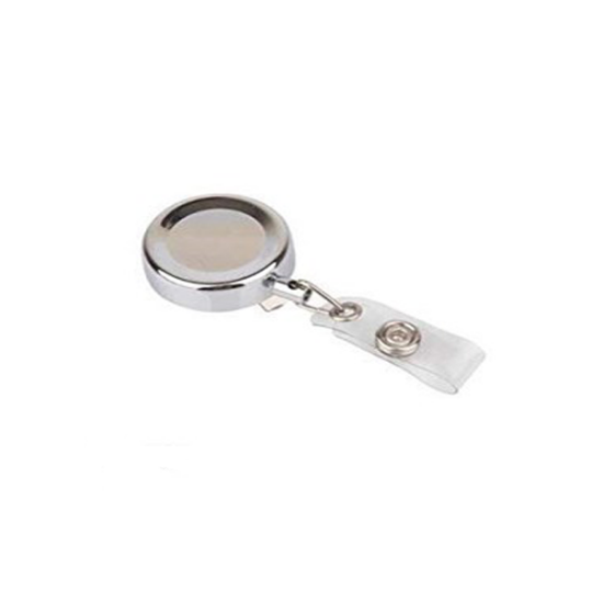 3A Yoyo Klipsli Metal Kaplama Yuvarlak Krom 1449 (50 Adet) resmi