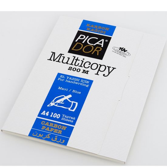 Picador Karbon Kağıdı 100 LÜ A4 Mavi 200M (100 Adet) resmi