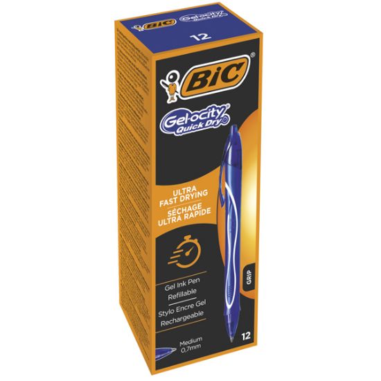 Bic Jel Kalem İntensity Basmalı Gelocıty Hızlı Kuruyan 12 Lİ Mavi resmi