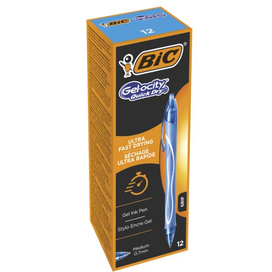 Bic Jel Kalem Basmalı Gelocıty Hızlı Kuruyan 0.7 MM 12 Lİ Turkuaz resmi