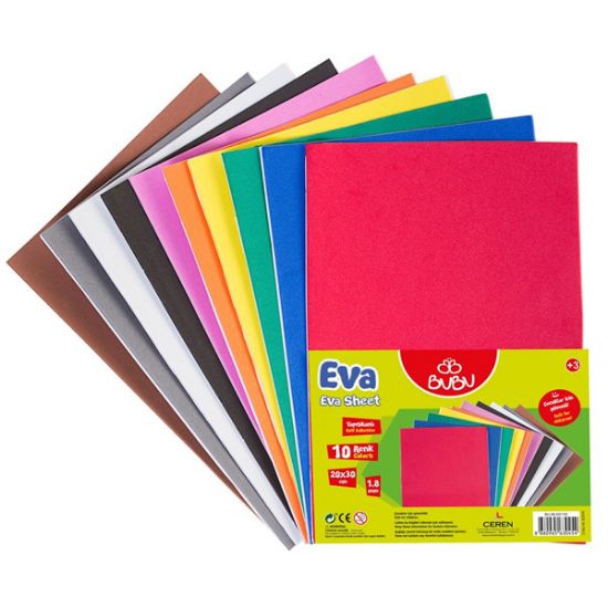 Bu-Bu Eva Yapışkanlı A4 2 MM 10 LU resmi