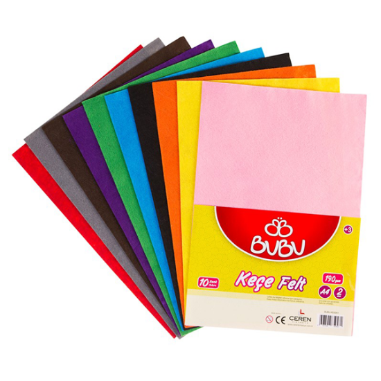 Bu-Bu Keçe 20x30 10 LU BUBU-KE0001 (1 Adet) resmi