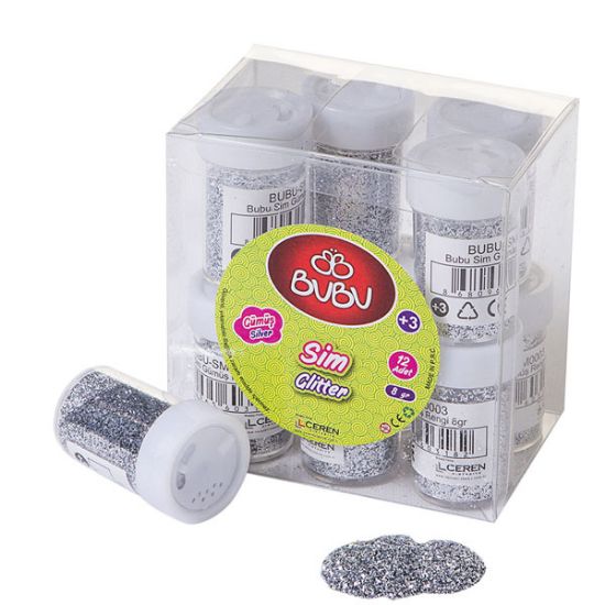 Bu-Bu Sim Gümüş Rengi 8 GR 12 Li Pvc BUBU-SM0003 (12 Adet) resmi