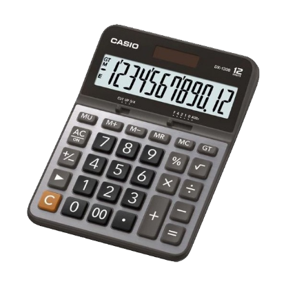 Casio Hesap Makinesi Masa Üstü 12 Hane DX-120B resmi