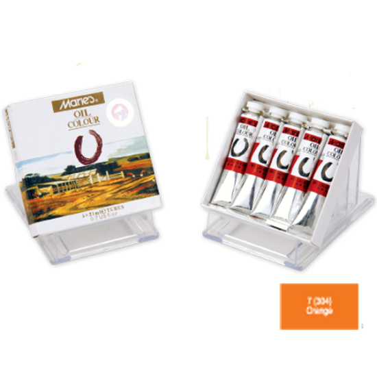 Maries Yağlı Boya 21 ML Orange (Portakal) 304 (E75B) MRMAR0112 (5 Adet) resmi