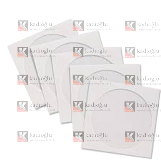 Asil Doğan CD Zarfı Pencereli 12.5x12.5 80 GR Beyaz (500 Adet) resmi