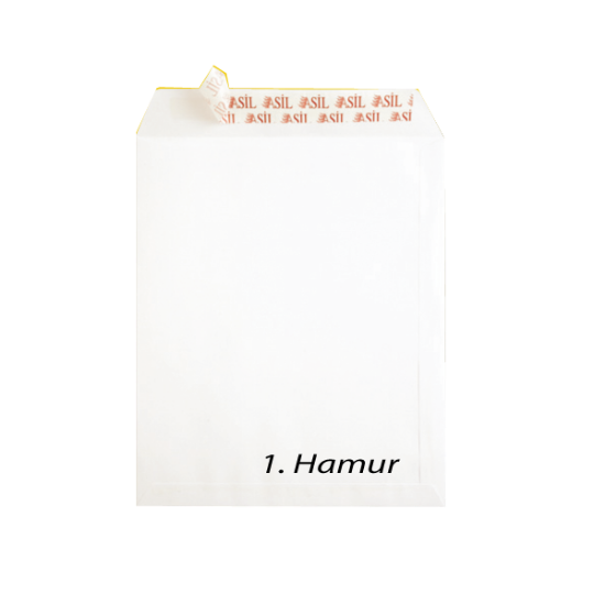 Asil Doğan Torba Zarf Extra Silikonlu 30x40 110 GR Beyaz As-0868 (250 Adet) resmi