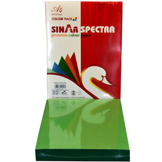 Sınar Renkli Kağıt 250 Lİ A4 80 GR Pastel Yeşil (Asparagus) 41A resmi