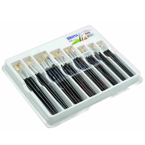 Brons Fırça Seti Yağlı Ve Akrilik 84 LÜ BR-524 (84 Adet) resmi