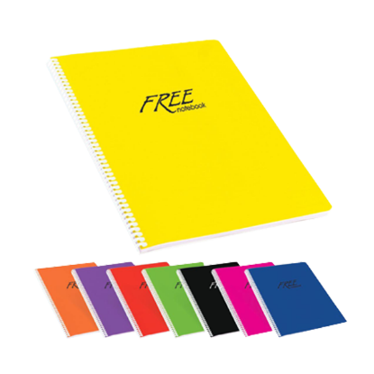 Keskin Color Spiralli Defter Free Office Plastik Kapak Çizgili 100 YP A4 320441-99 resmi