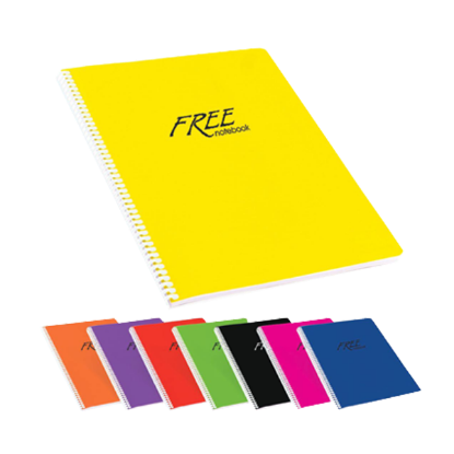 Keskin Color Spiralli Defter Free Plastik Kapak Çizgili 120 YP A4 320451-99 resmi