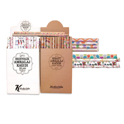 Keskin Color Ambalaj Kağıdı Kraft Tekli Rulo 70x100 100351-99 (100 Adet) resmi
