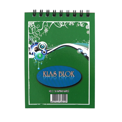 Klas Bloknot Spiralli Çizgili No:2 36 YP (24 Adet) resmi