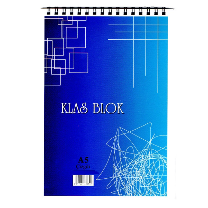 Klas Bloknot Spiralli Office Book Kareli 100 YP A5 (6 Adet) resmi