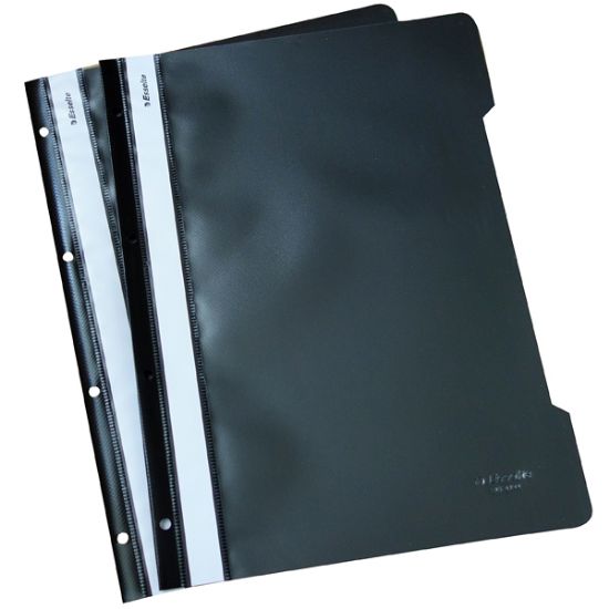 Esselte Telli Dosya Plastik A4 Siyah SLT-4199 (50 Adet) resmi