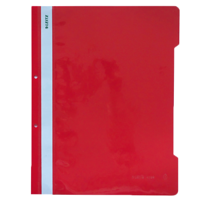 Leitz Telli Dosya Plastik Kırmızı L-4189 (50 Adet) resmi