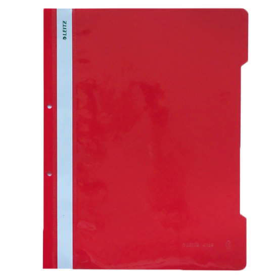 Leitz Telli Dosya Plastik Kırmızı L-4189 (50 Adet) resmi