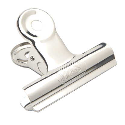 Mas Kıskaç (Klips) Yaylı Metal 64 MM 960 (12 Adet) resmi